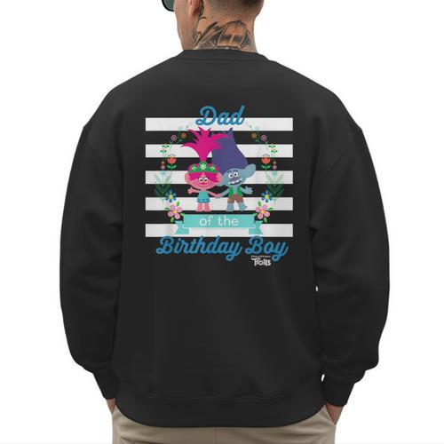 DreamWorks Trolls Dad Of The Birthday Boy Men's Sweatshirt Back Print - Father's Day Fun