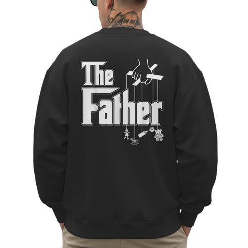 The Father New Daddy Expecting Baby T-Shirt Men's Sweatshirt Back Print - Father's Day Fun