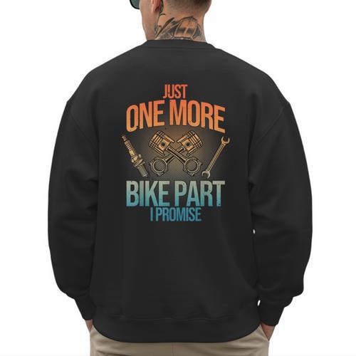 Motorcycle Mechanic Art For Men Dad Motorcycle Lovers Biker Men's Sweatshirt Back Print - Father's Day Fun