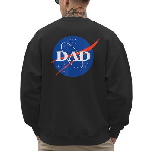 NASA Inspired DAD Meatball Men's Sweatshirt Back Print - Father's Day Fun