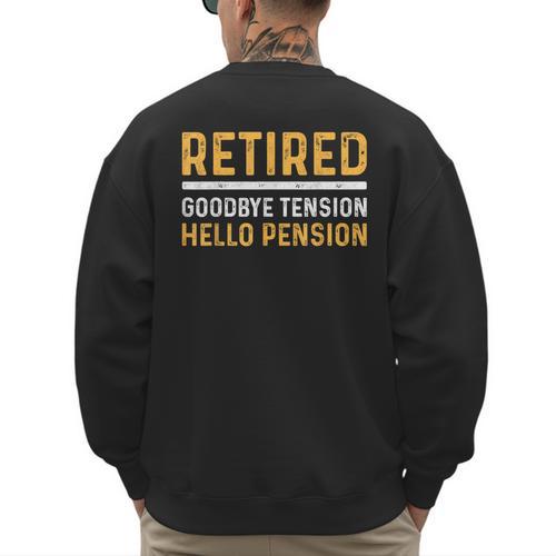 Retirement Best Retired 2026 Tee For Men Women Dad Mom Men's Sweatshirt Back Print - Father's Day Fun