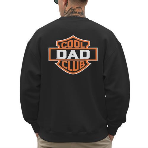 Retro Cool Dad Club Birthday Father's Day For Men Men's Sweatshirt Back Print - Father's Day Fun