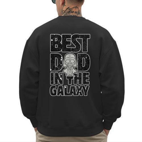 Star Wars Best Dad In The Galaxy Darth Vader Men's Sweatshirt Back Print - Father's Day Fun