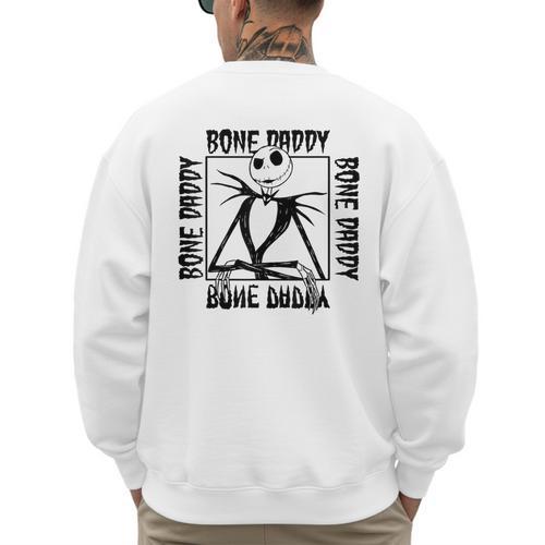 Disney The Nightmare Before Christmas Jack Bone Daddy Frame Men's Sweatshirt Back Print - Father's Day Fun
