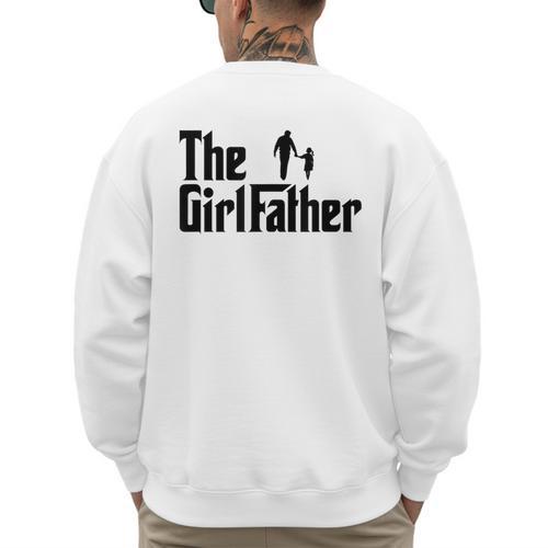 The Girl Father Dad Of Girls Daddy Daughter Men's Sweatshirt Back Print - Father's Day Fun