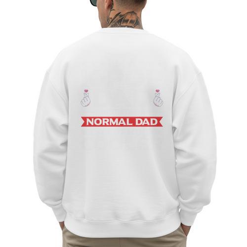 I'm A K-Pop Dad Just Like Normal Dad Except Much Cooler Men's Sweatshirt Back Print - Father's Day Fun