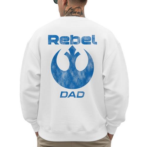 Star Wars Rebel Alliance Matching Family DAD T-Shirt Men's Sweatshirt Back Print - Father's Day Fun