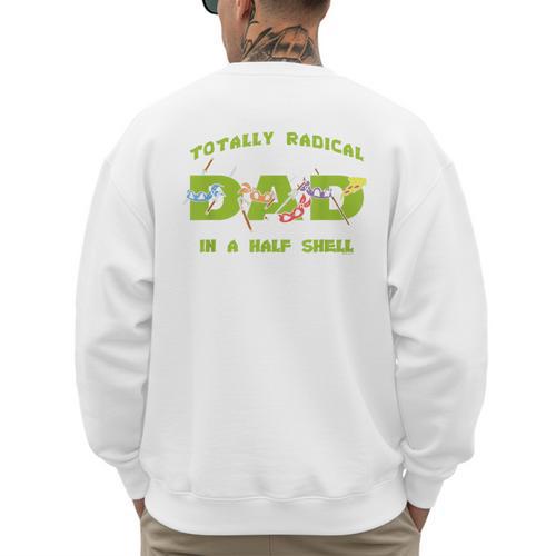 Teenage Mutant Ninja Turtles Dad Turtles Father's Day Men's Sweatshirt Back Print - Father's Day Fun