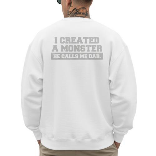 Tshirt For Dad From Son First 1st Time Father's Day Men's Sweatshirt Back Print - Father's Day Fun