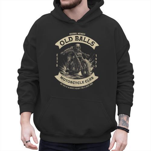 50th Birthday Vintage Motorcycle For Biker Dad Men Hoodie - Father's Day Fun