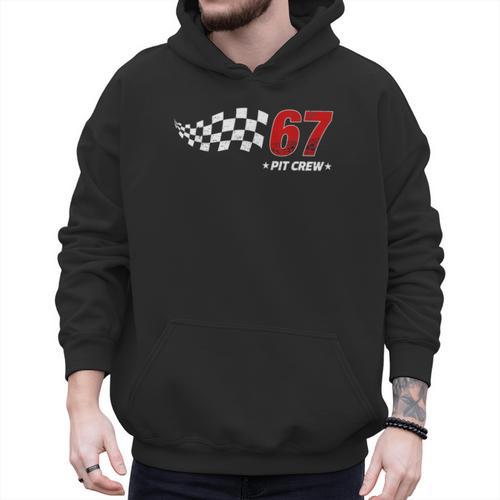 67 Pit Crew Six Seven Racing Birthday Race Car For Dad Mom Men Hoodie - Father's Day Fun