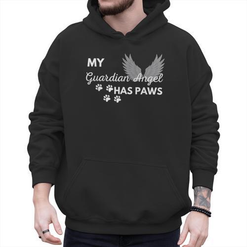 My Angel Has Paws Shirt Pet Memorial Cat Dog Dad Mom Men Women Girls Kids Men Hoodie - Father's Day Fun