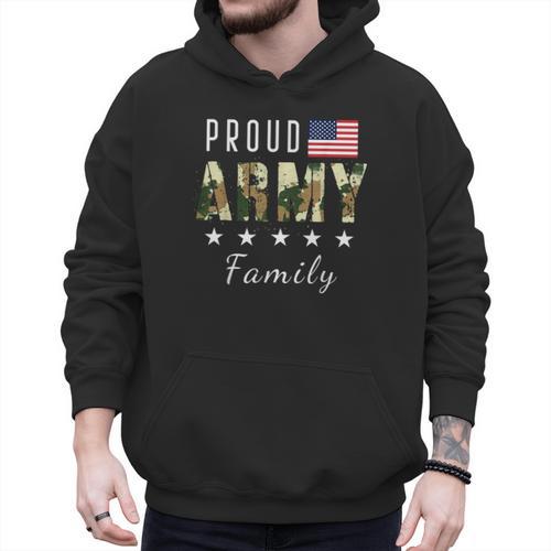 Army Graduation Proud Military Family Mom Dad Brother Sister Men Hoodie - Father's Day Fun