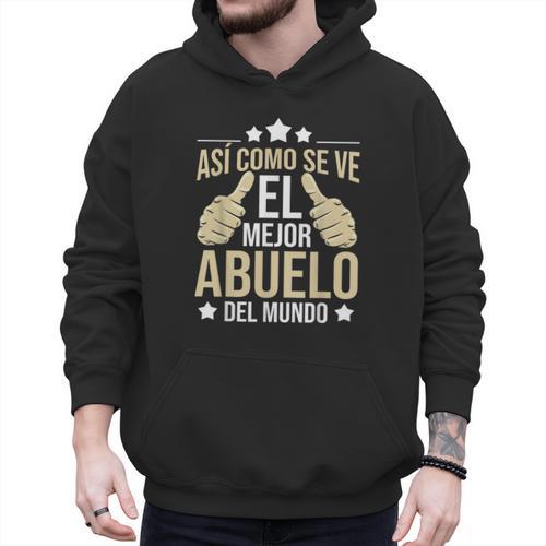 Así Como Se Ve El Mejor Abuelo Del Mundo Grandfather Dad Men Hoodie - Father's Day Fun