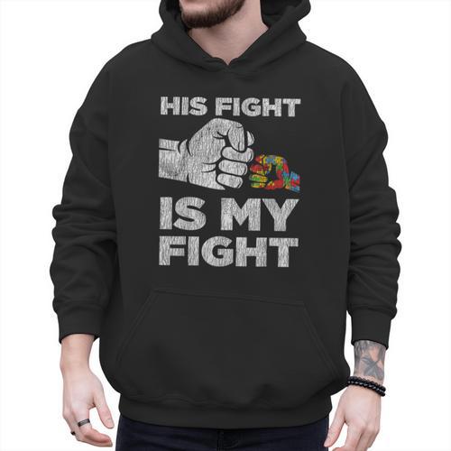 Autism Awareness Mom Dad Parents Autistic Kids Awareness Small Men Hoodie - Father's Day Fun