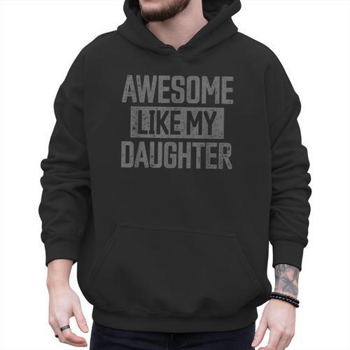 Awesome Like My Daughter Dad Day Vintage Father's Day Men Hoodie - Father's Day Fun