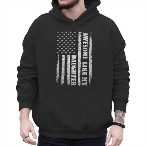 Awesome Like My Daughter Men For Dad Fathers Day Men Hoodie - Father's Day Fun