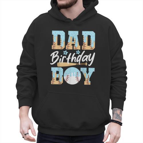Baseball Ice Cream Drip Dad Of The Birthday Boy Baseball Men Hoodie - Father's Day Fun