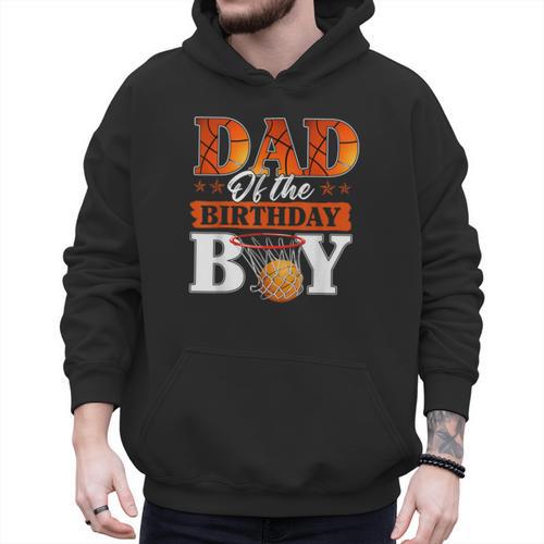 Basketball DAD Of The Birthday Boy Family Matching Men Hoodie - Father's Day Fun