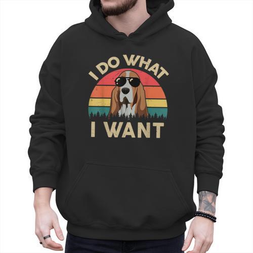 Basset Hound Shirts I Do What I Want Basset Hound Dad Men Hoodie - Father's Day Fun