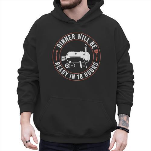 BBQ Dad Smoking Meat Smoker Barbecue Dad Apparel Men Hoodie - Father's Day Fun