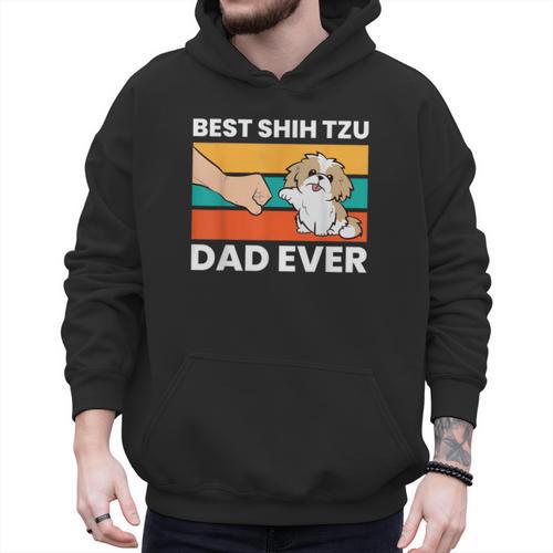 Best Shih Tzu Dad Ever Shih Tzu Men Hoodie - Father's Day Fun