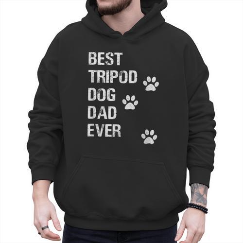 Best Tripod 3 Legged Dog Dad Novelty Dog Dad TShirt Men Hoodie - Father's Day Fun