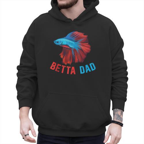 Betta Dad Betta Fish Lover Betta Fish Dad Betta Fish Boy Men Hoodie - Father's Day Fun