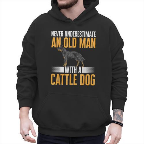 Blue Heeler Dad Australian Cattle Dog Men Men Hoodie - Father's Day Fun