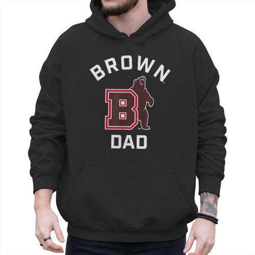 Brown University Bears Arched Dad Men Hoodie - Father's Day Fun