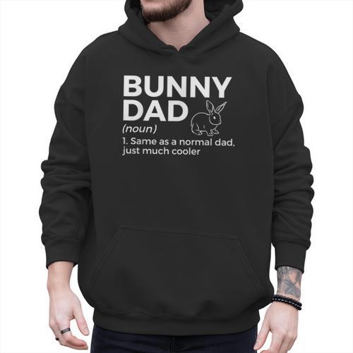 Bunny Dad Definition Rabbit Lover Men Hoodie - Father's Day Fun