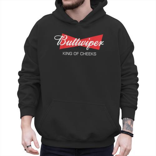 Buttwiper New Dad Beer Inspired Diaper Shower Men Hoodie - Father's Day Fun