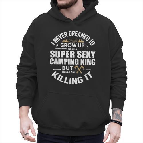 Camping Men Camper RV Camping Vacation Camping Dad Men Hoodie - Father's Day Fun