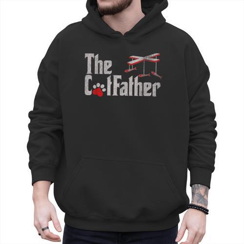 The Cat Father Cat Dad Feline Father Kitten Dad Men Hoodie - Father's Day Fun