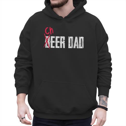 Cheer Dad Beer Dad Cheerleading Father Father's Day Men Hoodie - Father's Day Fun