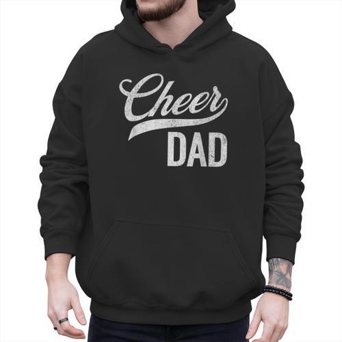 Cheer Dad Green Cheerleading Matching Parents Men Hoodie - Father's Day Fun