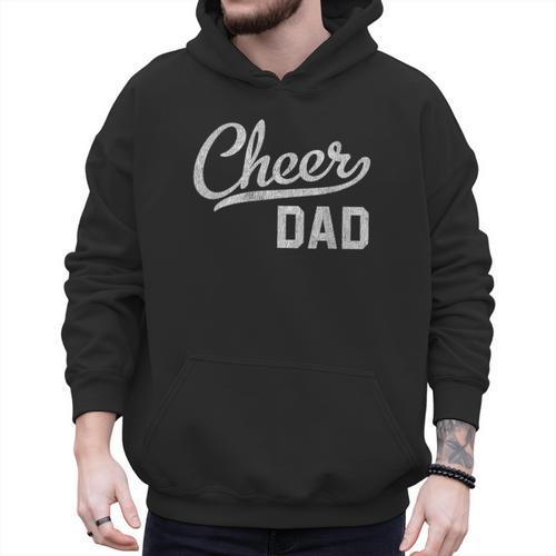 Cheer Dad Proud Cheerleading Dad Small Men Hoodie - Father's Day Fun
