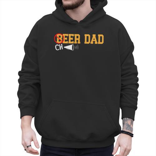 Cheerleader Dad Beer Cheerleading Cheer Dad Men Hoodie - Father's Day Fun
