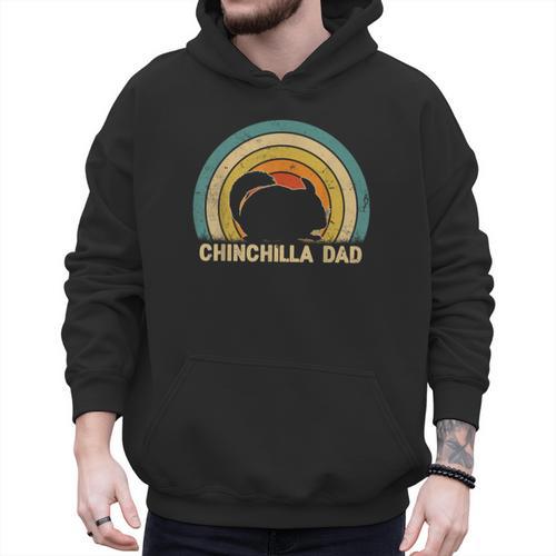 Chinchilla Dad Father's Day Chinchilla Lover Dad Daddy Men Hoodie - Father's Day Fun