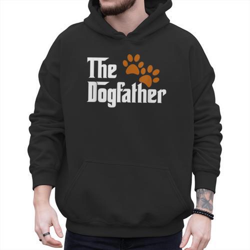 Cool Dog Dad Dog Father Shirt The Dogfather T-Shirt Men Hoodie - Father's Day Fun