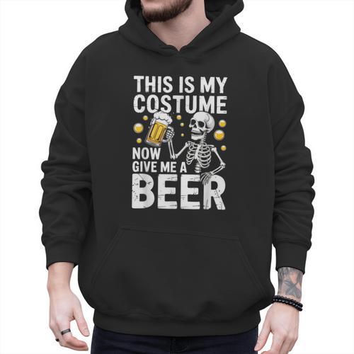 This Is My Costume Give Me A Beer Shirt Men Dad Halloween Men Hoodie - Father's Day Fun
