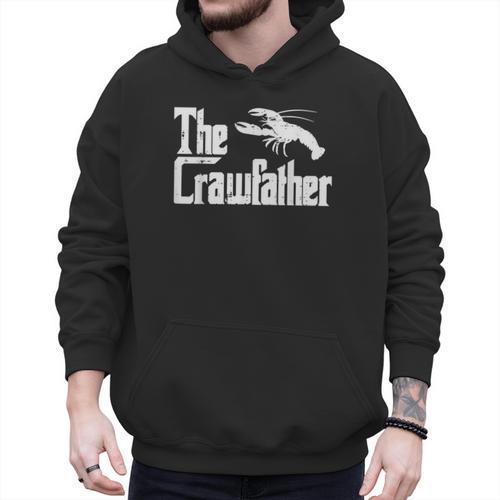 Crawfish The Crawfather Crayfish Parody Dad Papa Men Men Hoodie - Father's Day Fun