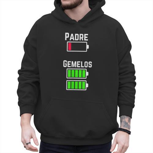 Cufflinks Battery Filled Tired Dad Low Battery Charge Men Hoodie - Father's Day Fun
