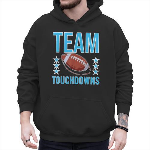 Cute Team Touchdowns Gender Reveal For Mom And Dad Men Hoodie - Father's Day Fun