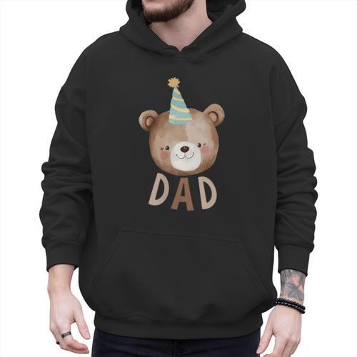 Dad Bear 1st Birthday Beary First Birthday Matching Family Men Hoodie - Father's Day Fun