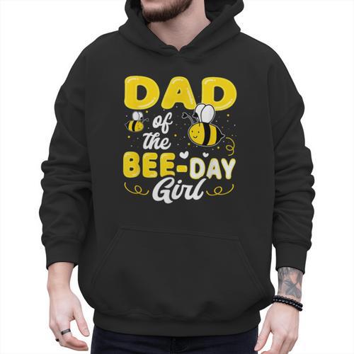 Dad Of The Bee Day Girl Hive Party Matching Birthday Sweet Men Hoodie - Father's Day Fun