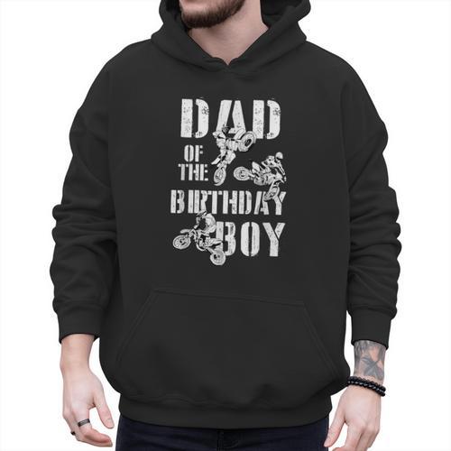 Dad Of The Birthday Boy Dirt Bike Men Hoodie - Father's Day Fun