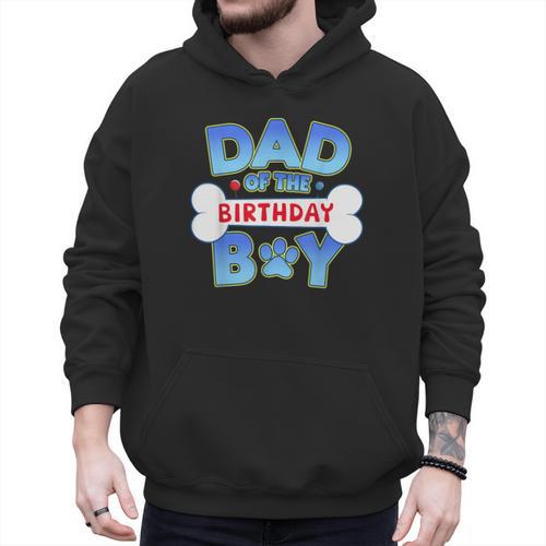 Dad Of The Birthday Boy Matching Dog Family Birthday Party Men Hoodie - Father's Day Fun
