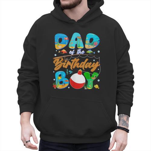 Dad Of The Birthday Boy Ofishally One Family Matching Party Men Hoodie - Father's Day Fun