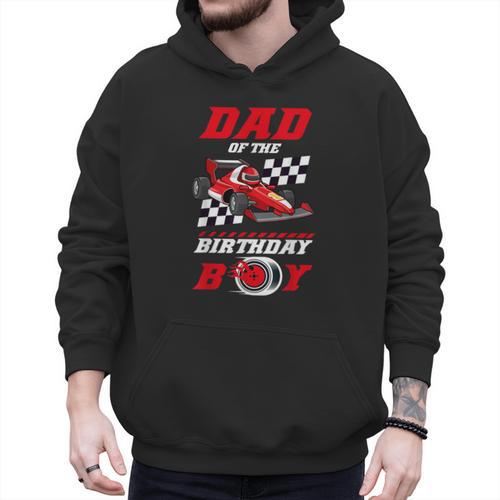 Dad Of The Birthday Boy Pit Crew Race Car Matching Family Men Hoodie - Father's Day Fun